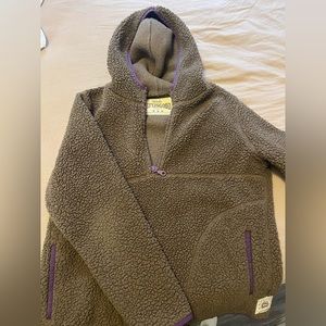 life is good sherpa half zip